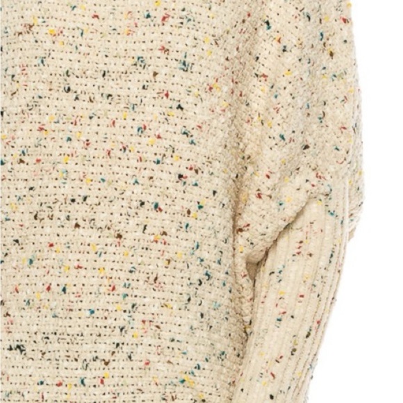 🍒NWT Chenille Confetti Cream Spring Knit Sweater. 1 M 1 LRG 1 XL Available - Picture 3 of 16